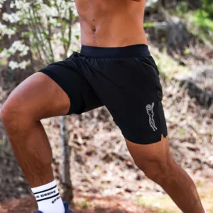 Mens Avigate 5" Fusion Short - Stealth Black