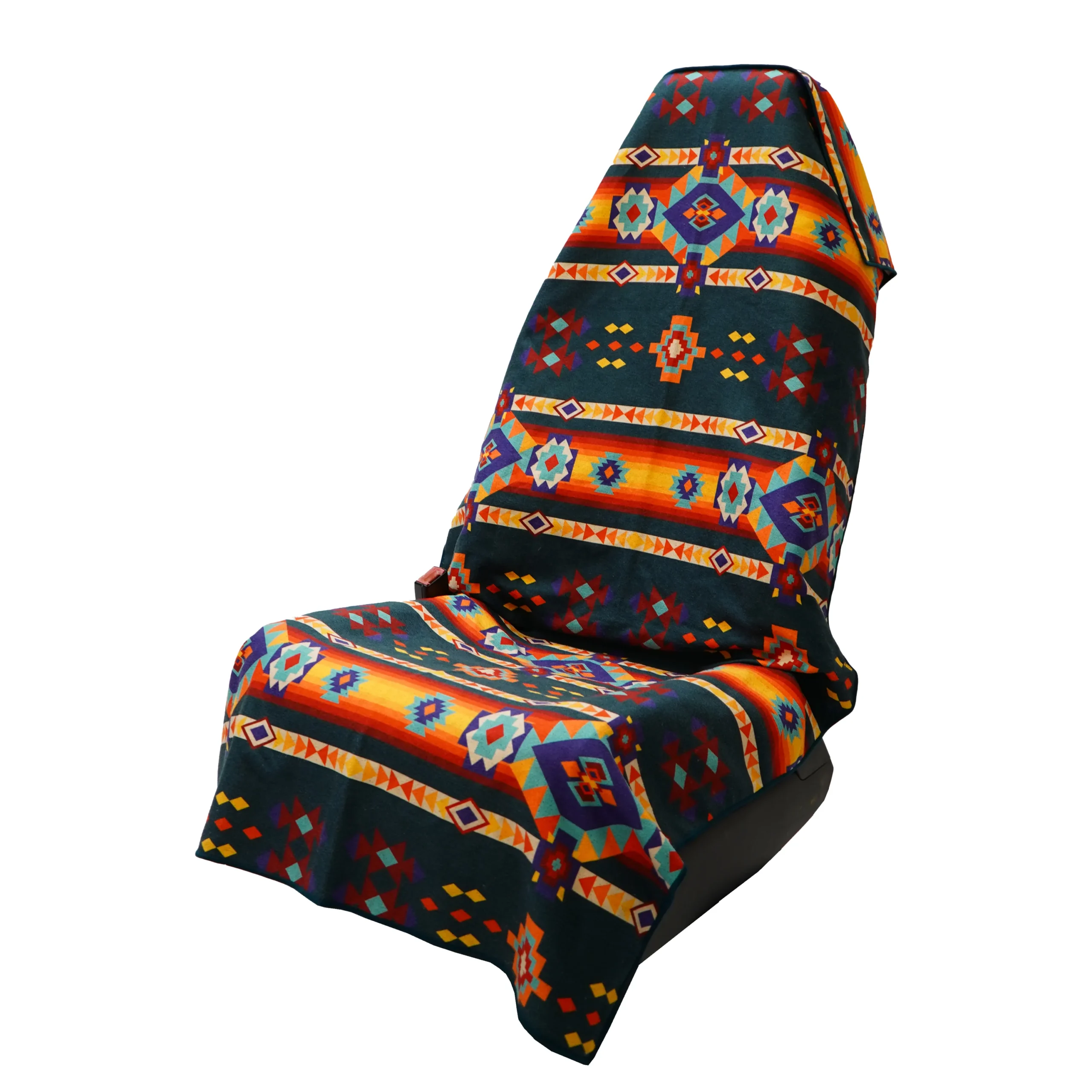 Aztec Artisans & Chocolate Currency Car Seat Cover Towel