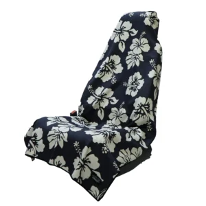 Flex on the Beach - Black Car Seat Cover Towel