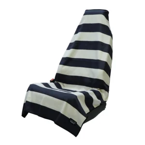 Midnight Boardwalk Stripe Car Seat Cover Towel